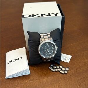 DKNY Silver Watch Sleek Modern Design